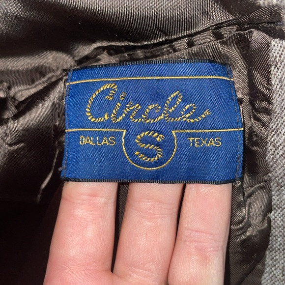 Circle S Donegal Black Western Sport Coat 44L gray classy top cowboy western - Picture 8 of 9